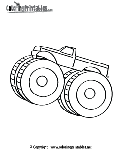 Monster Truck Coloring Pages on Free Printable Coloring Pages For Boys   Color Aliens  Cars  And A