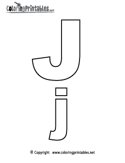 Alphabet Letter J Coloring Page