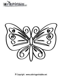 Butterfly Coloring Page