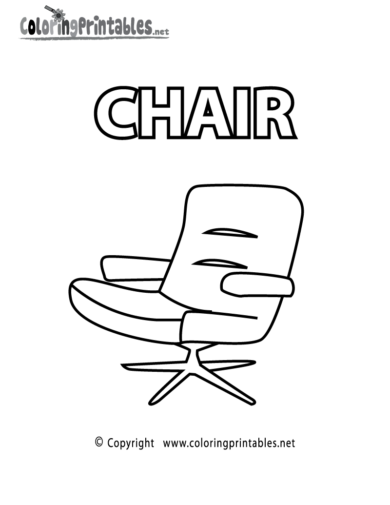 Chair Coloring Pages