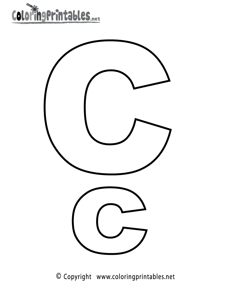 c printable coloring pages - photo #24