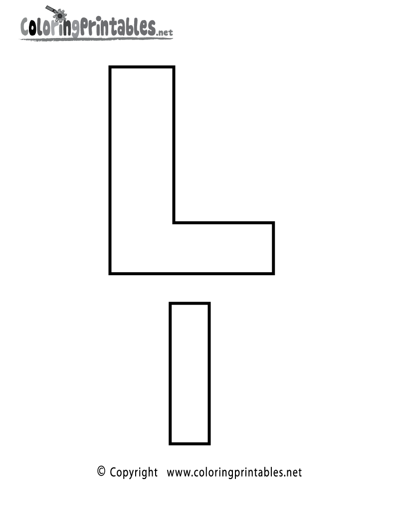 l alphabet coloring pages - photo #2