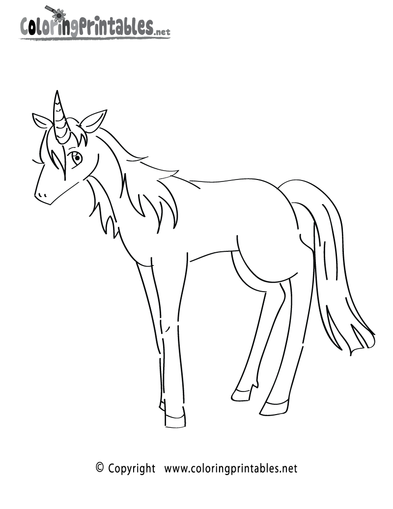 unicorns coloring pages to print - photo #34