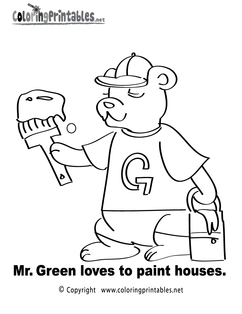Reading Coloring Page A Free English Coloring Printable
