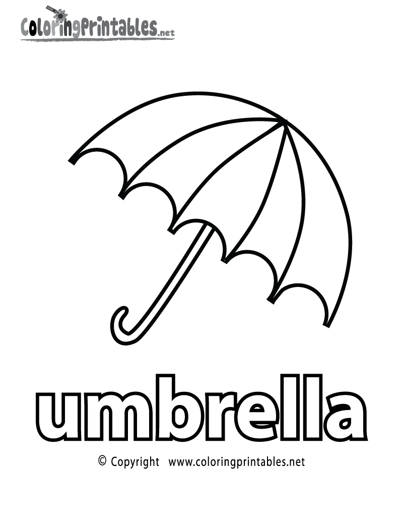 umbrella coloring pages - photo #23