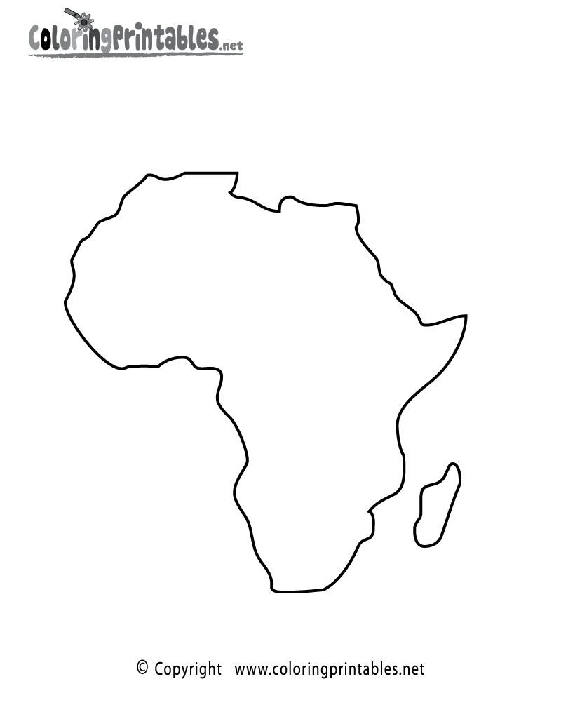 map coloring pages africa - photo #5