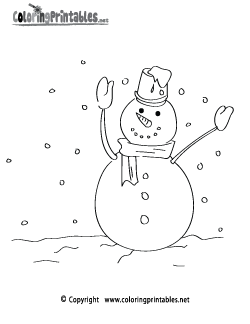 Winter Coloring Page