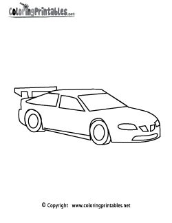 Racing Coloring Page