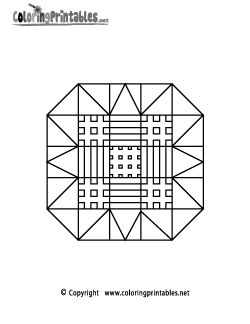 Complex Pattern Coloring Page