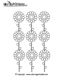 Floral Pattern Coloring Page