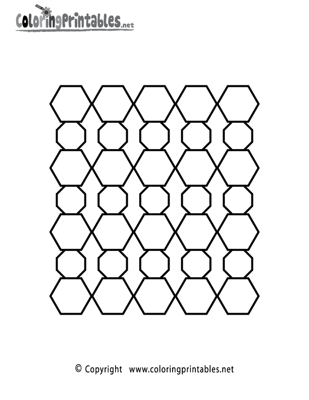 Geometric Coloring Page