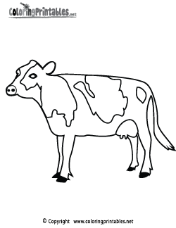 Cow Coloring Page