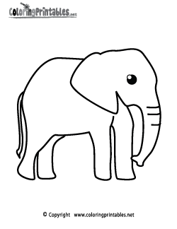 Elephant Coloring Page