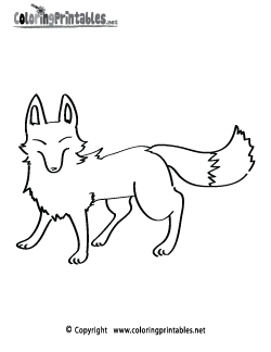 Fox Coloring Page