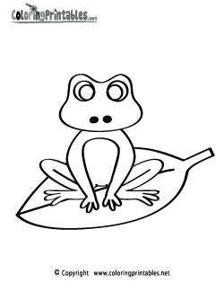 Frog Coloring Page