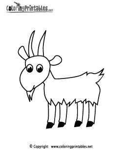 Goat Coloring Page