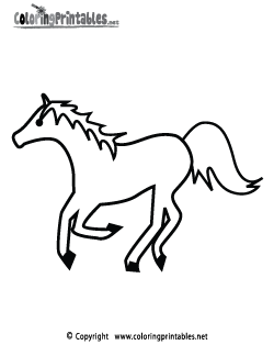 Horse Coloring Page