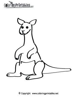 Kangaroo Coloring Page