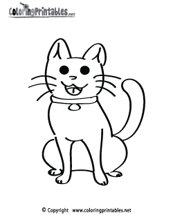 Kitten Coloring Page