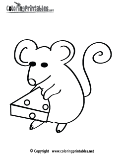 Mouse Coloring Page