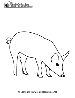 Pig Coloring Page