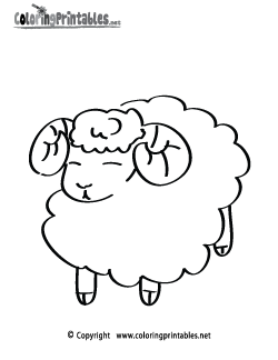 Sheep Coloring Page