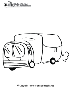 Truck coloring page