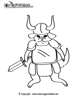 Viking Coloring Page