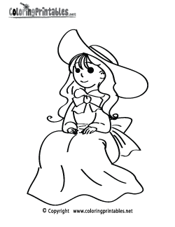 Doll Coloring Page