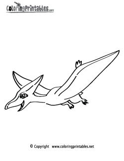 Pterodactyl Dinosaur Coloring Page