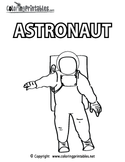 Astronaut Coloring Page