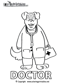 Doctor Coloring Page