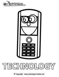 Technology Coloring Page