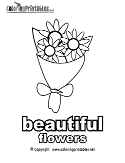 Adjectives Beautiful Coloring Page