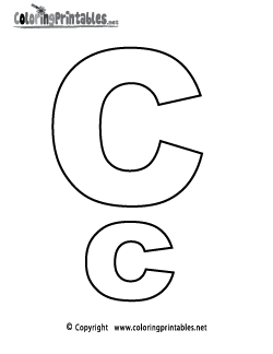 Alphabet Letter C Coloring Page