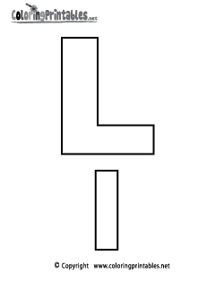 Alphabet Letter L Coloring Page