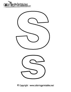 Alphabet Letter S Coloring Page