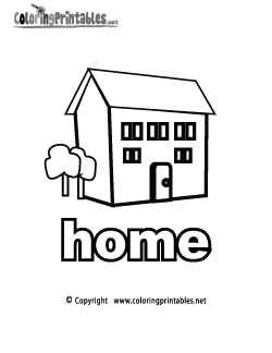 Home Coloring Page