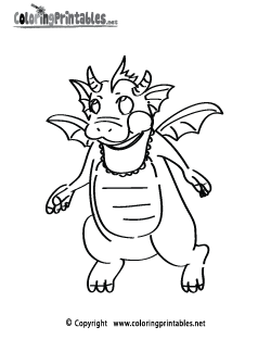 Dragon Baby Coloring Page
