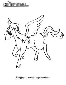 Pegasas Coloring Page