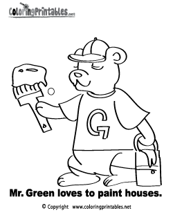 Reading Coloring Page