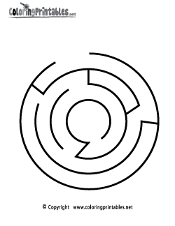 Maze Coloring Page