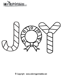 Christmas Joy Coloring Page