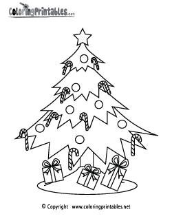 Christmas Tree Coloring Page