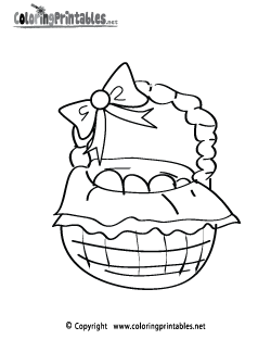 Easter Basket Coloring Page