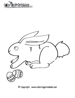 Easter Bunny Coloring Page