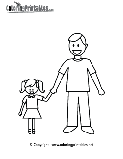 Father's Day Coloring Page