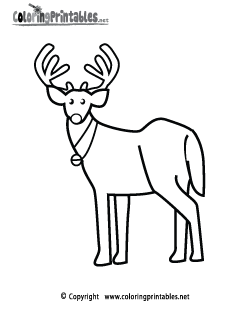 Reindeer Coloring Page