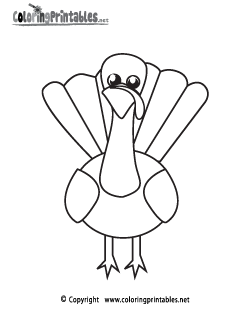 Thanksgiving Turkey Coloring Page