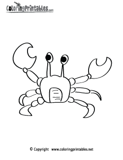 Crab Coloring Page